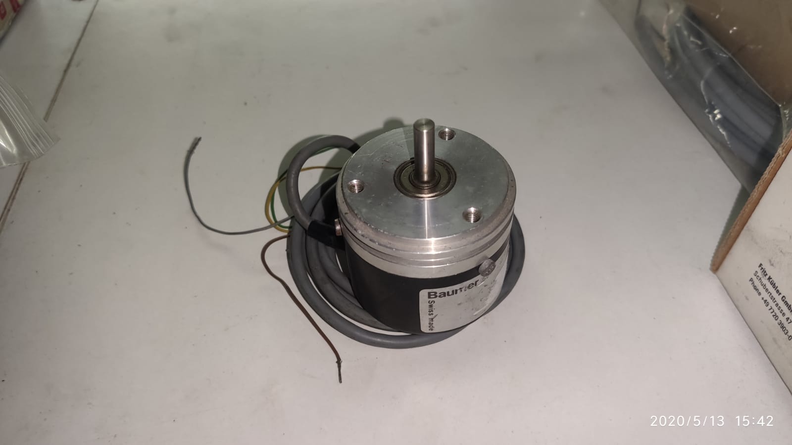 Encoder Incremental Baumer CH-8500 para control de movimiento