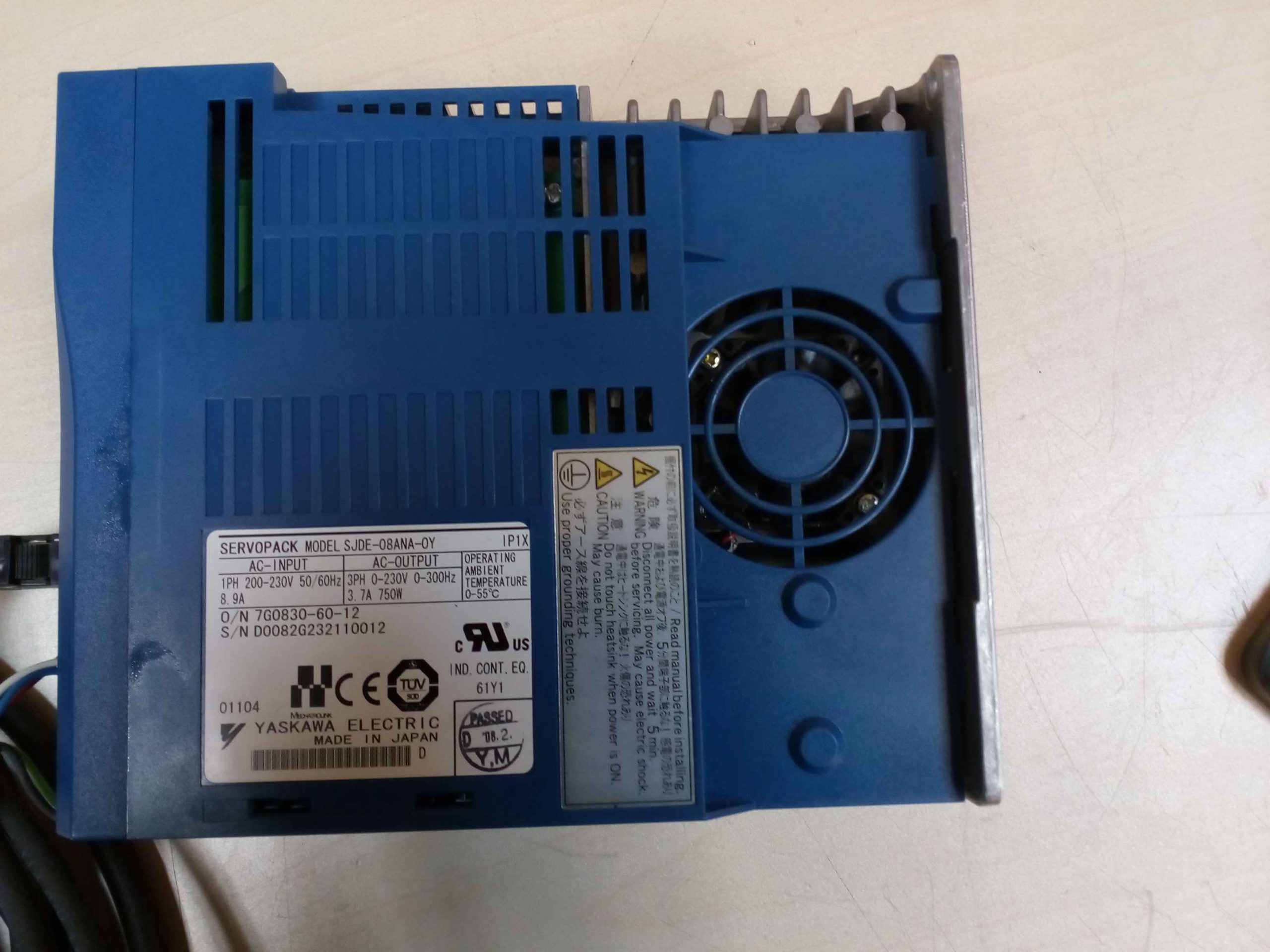 El servodrive Omron SJDE-08ANA-0Y