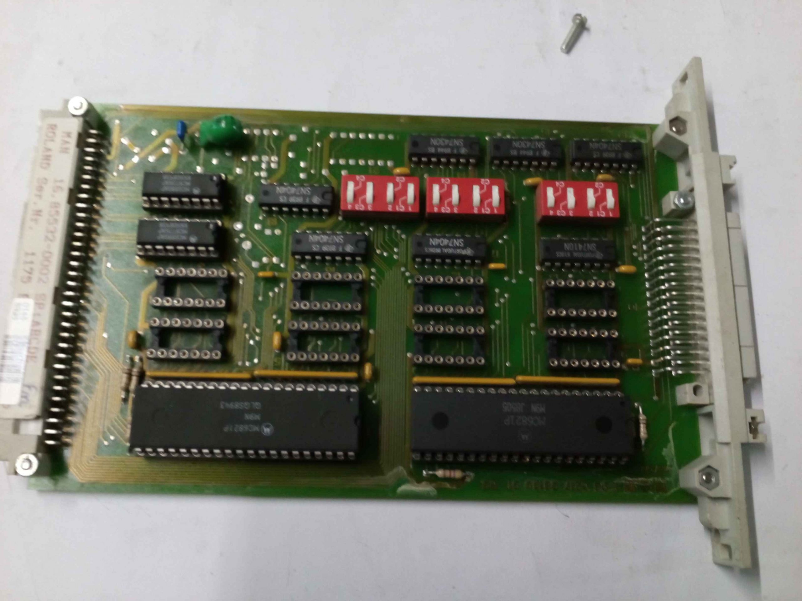 Placa Electrónica Man Roland 16.85532-0002, módulo de control para prensas offset.