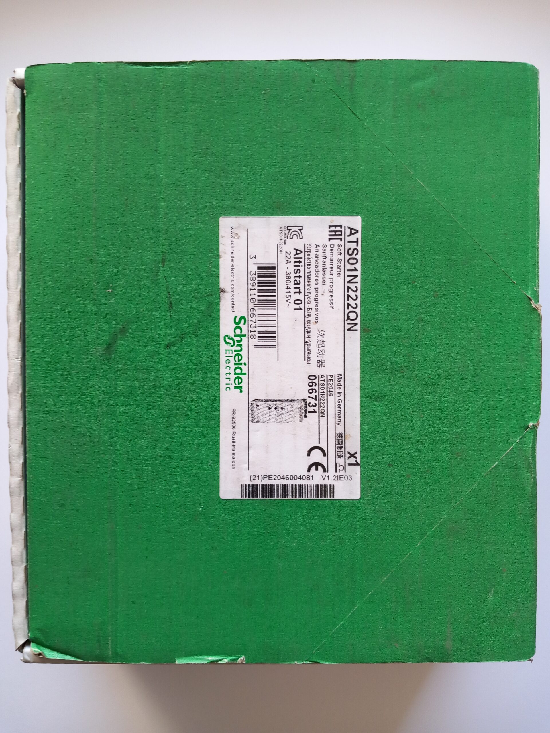 Arrancador suave Schneider Electric ATS01N222LU, 22 A, 5.5 kW