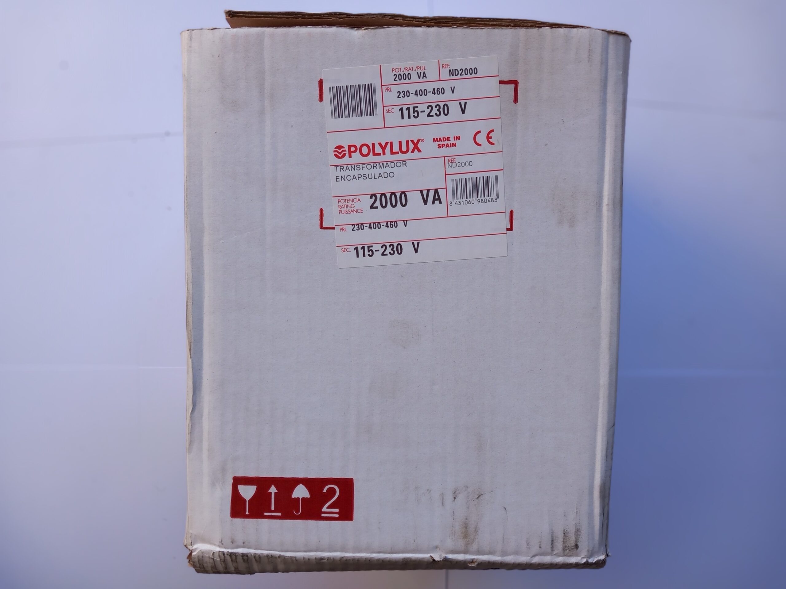 Transformador Polylux ND2000 2000 VA encapsulado en resina IP20