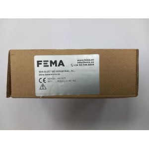 Módulo relé SPDT FEMA BC-A2 para montaje en carril DIN, compatible con instrumentos serie C y MBR
