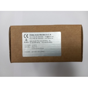 Convertidor aislado de señales FEMA ISC-P-6 con configuración por frontal y aislamiento de 3500 V