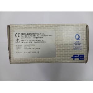 Convertidor de señal aislado FEMA ISC‑P‑0 montado en carril DIN