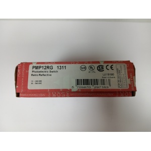 Fotocélula Carlo Gavazzi PMP12RG 1311 con alcance de 12 m y salida relé IP67