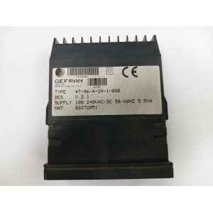 Indicador de temperatura Gefran 4T-96-4-24-1-000 con pantalla configurable y entrada universal