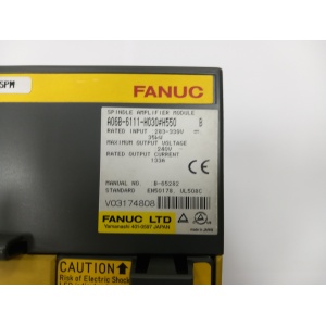 Servo drive Fanuc A06B‑6111‑H030#H550 tipo SPM‑30i para control de husillo CNC