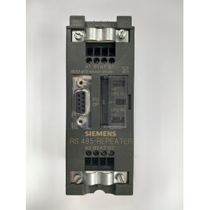 Repetidor Siemens PROFIBUS/MPI RS-485 modelo 6ES7 972-0AA01-0XA0 en carcasa IP20 para montaje DIN