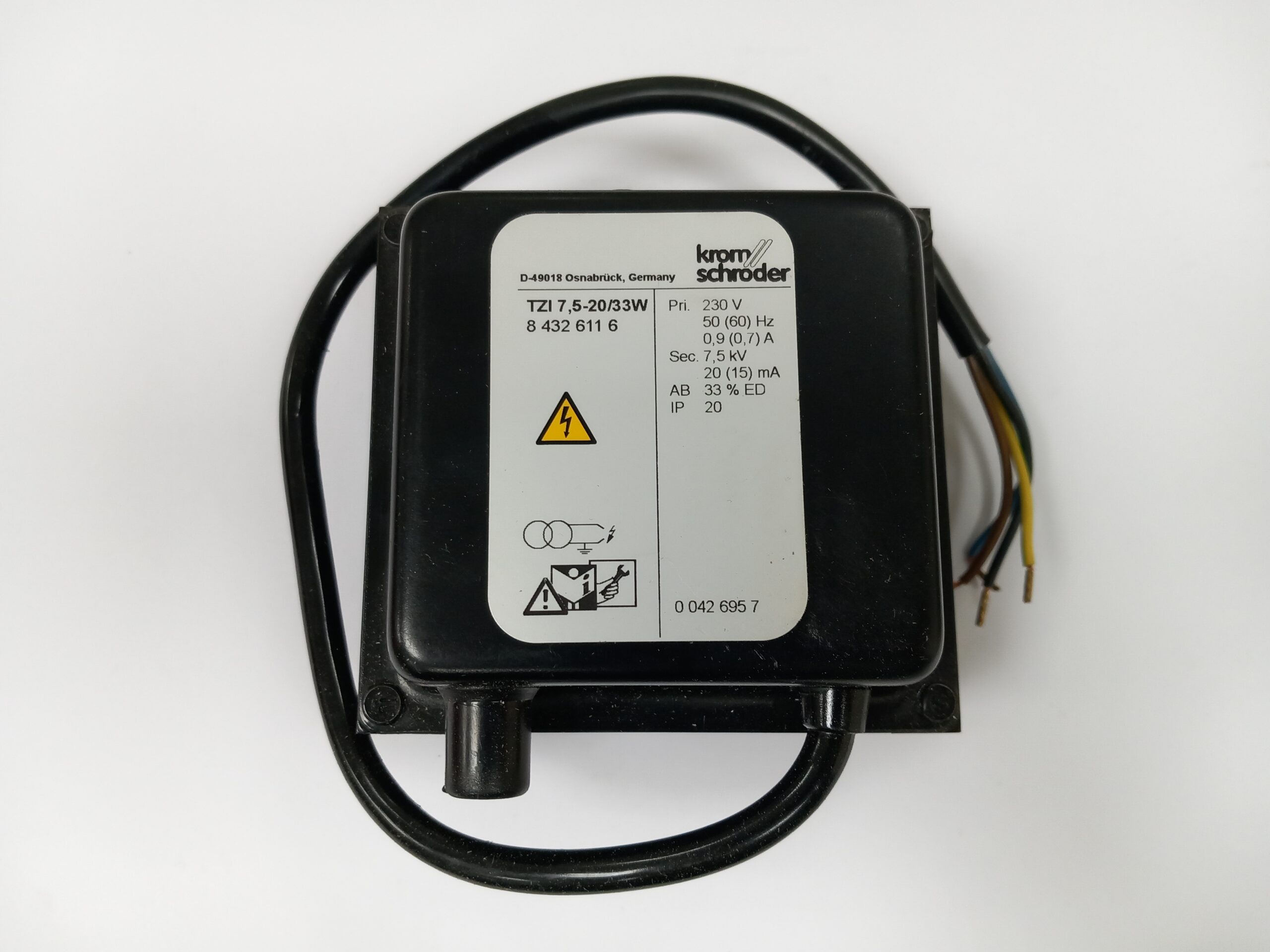 Transformador de encendido TZI 7,5-20/33W Siemens referencia 84326116