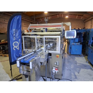 Envolvedora horizontal BELCA BSD 450 PLUS B‑2000 SIM INOX para film retráctil en líneas de embalaje industrial